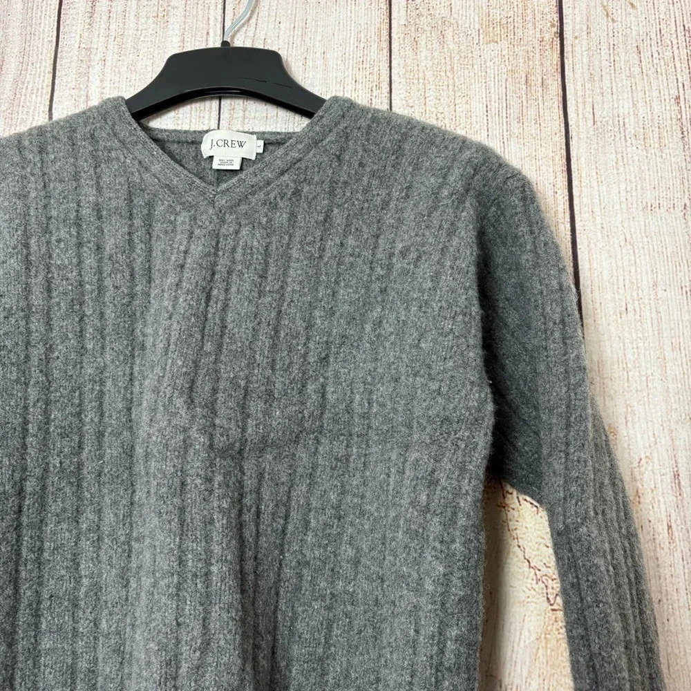 J.Crew Womens chunky Ribbed Wool Sweaters size Large - Picture 5 of 8